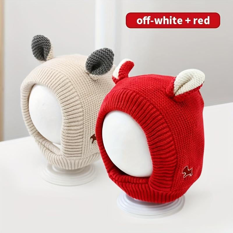 2Pcs Dog Winter Warm Knit Hat, Suitable for Large Medium Small Breeds, Noise-Blocking Pet Cap with Ears, Dog Winter Hat, Pet Headwear Decoration, Dog Owners, Durable Pet Wear, Soft Knitted Material, Stylish Pet Accessory, Cold Weather Protection