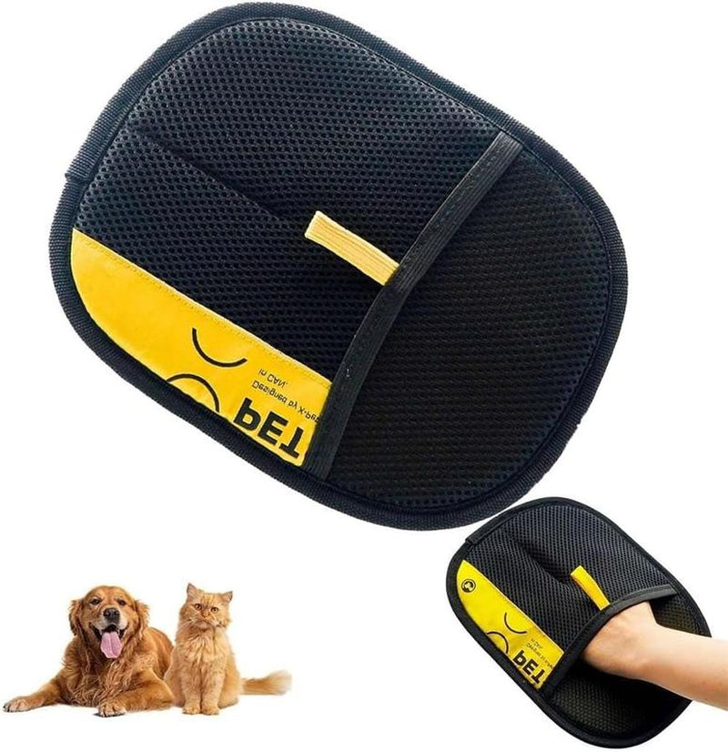 Electrostatic Pet Hair Remover Gloves | Two-Way Brush & Sticky Hair Removal - for Cat & Dog Grooming & Cleaning