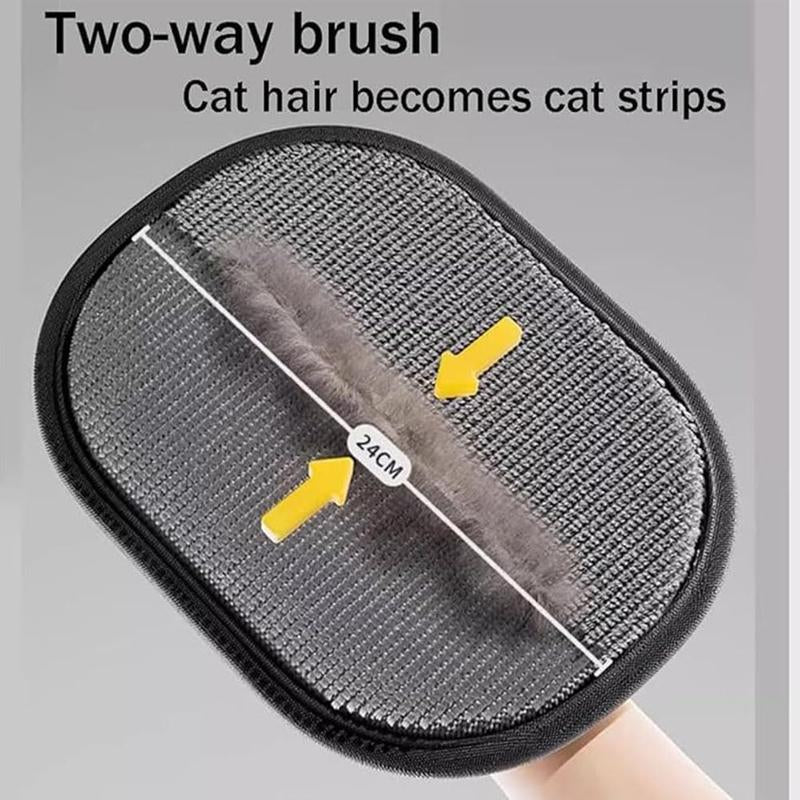 Electrostatic Pet Hair Remover Gloves | Two-Way Brush & Sticky Hair Removal - for Cat & Dog Grooming & Cleaning