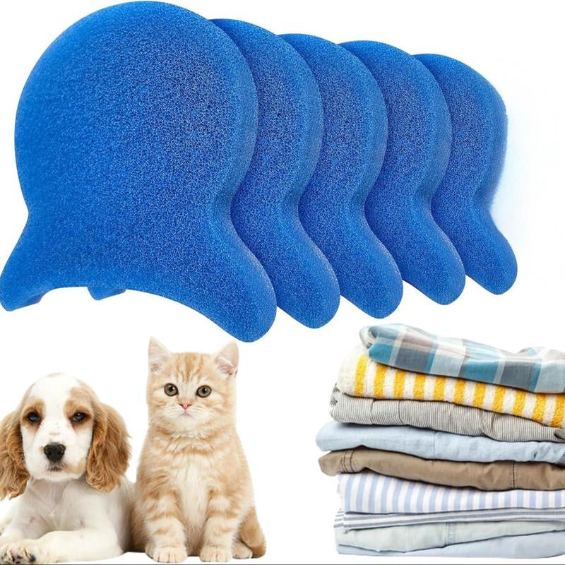 5Pcs Pet Hair Remover for Laundry, Effectively Removes Fur, Lint & Dander, Reusable, Eco-Friendly Laundry Pet Hair Catcher