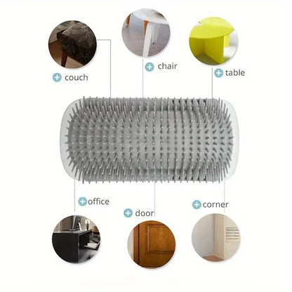 Automatic Cleaning Massage Comb, 1 Count Cat Corner Brush, Pet Hair Removal Brush, Interactive Entertainment Tool for Cats and Dogs, Shedding Brush