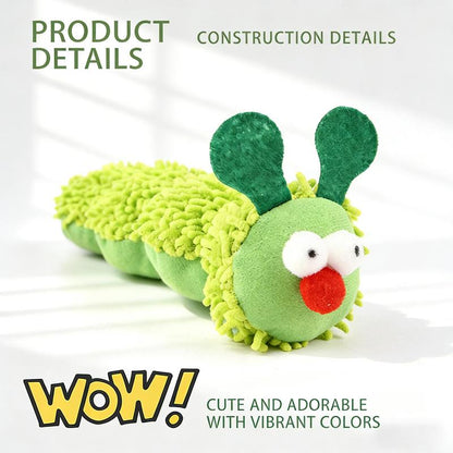 New Store Perks ！Catnip Caterpillar Plush Pillow 1Pc, Wormwood Fruit Infused Boredom Relief Toy for Indoor Cats, Self-Entertainment Interactive Kitty Toy,Cat Stuff